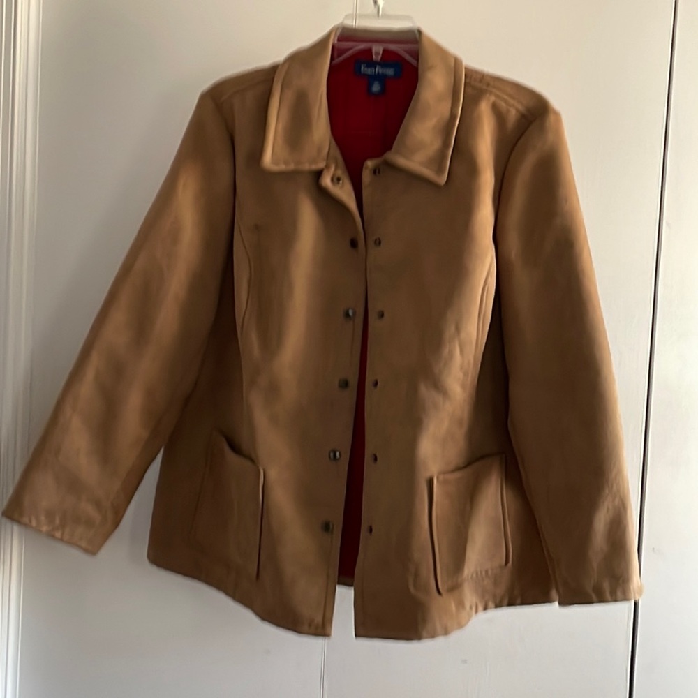 Evan Picone barn jacket with soft flannel lining  Women's plus size!